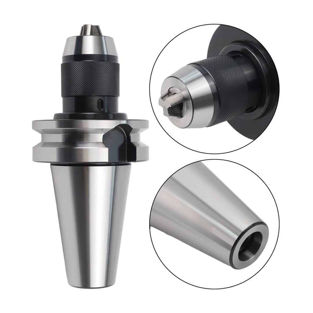 BT50 APU13 110 Self Tightening Drill Chuck Integrated Tool Holder Collet Three Jaw Hardened Gap Tight Lock 40CR