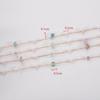 0.5M 1M Colorful Irregular Stone Necklace Chain Imitatied Pearl Copper Chains for DIY Holiday Necklace Jewelry Making Wholesale