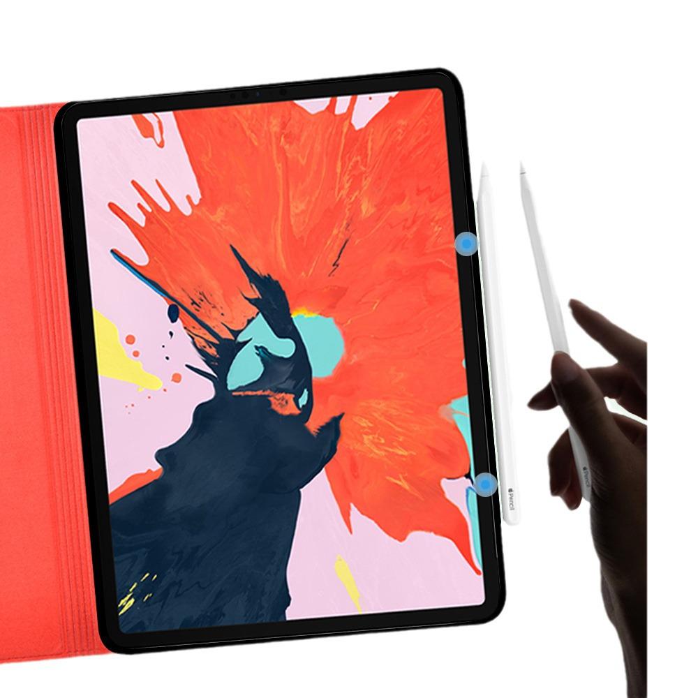 IPad Pro 11" 2020 com slot para caneta e capa protetora, capa de couro de 12,9"