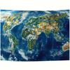 VIKAMA Earth Satellite Map World Map Tapestry Atmosphere Study Office Living Room Decoration Home Decoration