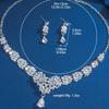Bridal Suit Necklace Earrings Two-piece Set Wedding Jewelry Bridal Suit Dinner Dress Accessories