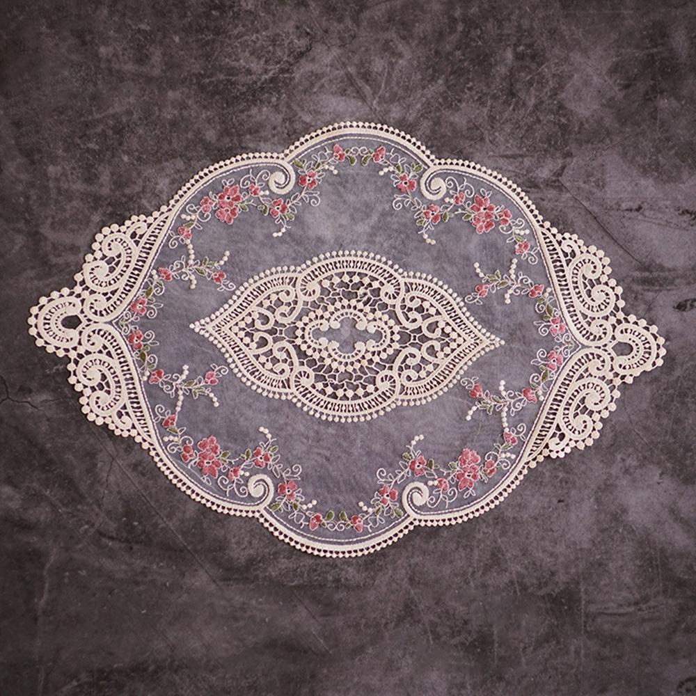 1Pcs Lace Heat Insulation Dining Plate Mat Table Decoration Table Pads Placemat Coasters