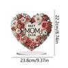 Acrylic 2D Flat DIY Double-Sided Desktop Diamond Art Kits Diamond Painting Desktop Ornaments Kit for Home Office Desktop Decor