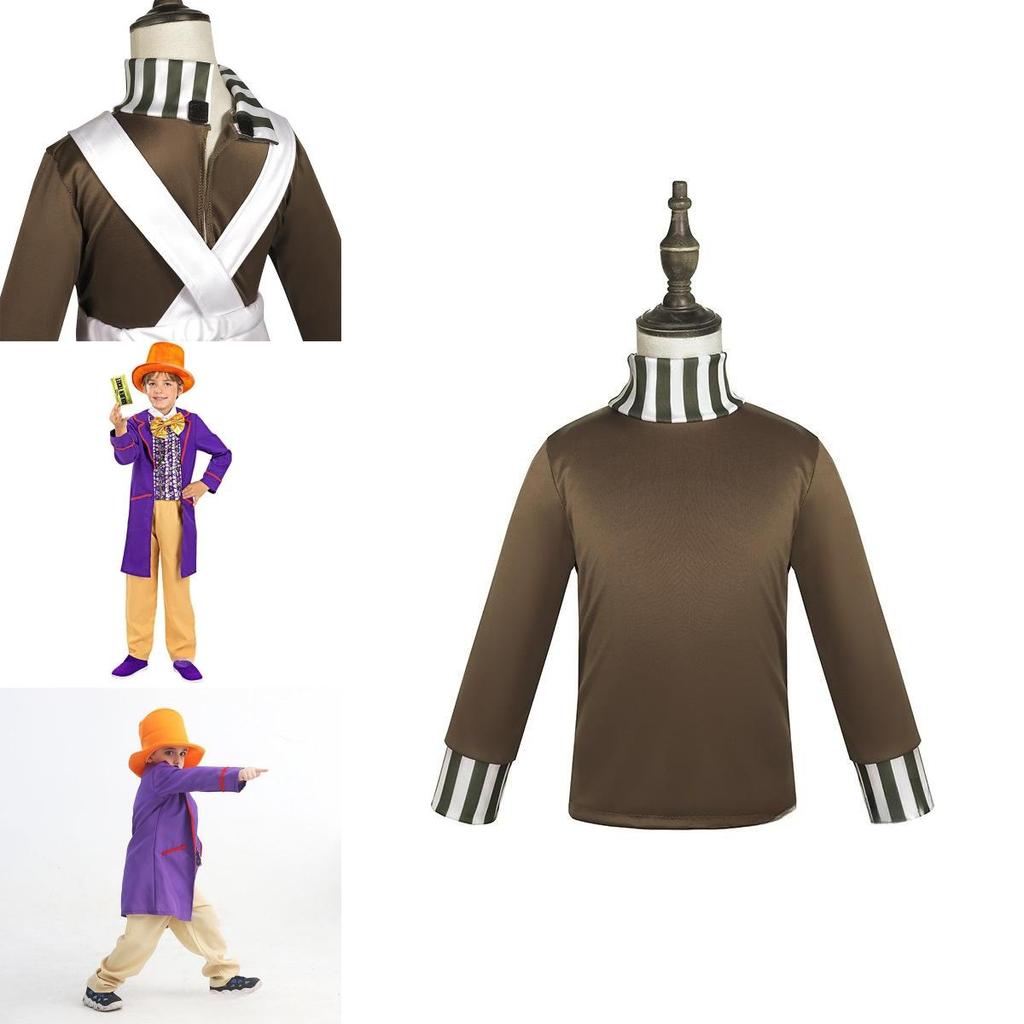 Charlie und die Schokoladenfabrik Halloween Willy Wonka Oompa Cosplay Kostüm Bühnenoutfit