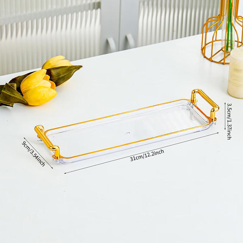 Rectangular 3-Compartment Serving Tray Set