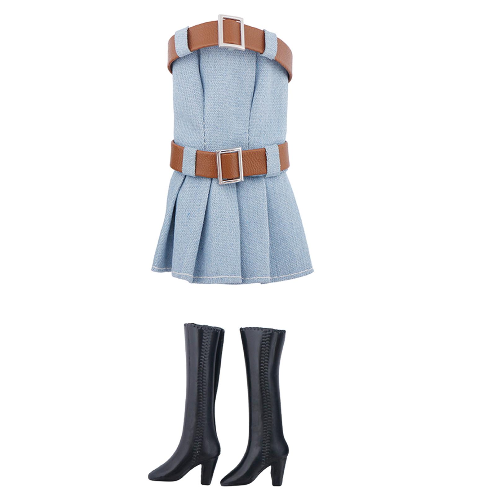 

1/6 Одежда для кукол-девочек Высококачественная модная одежда с аксессуарами для куклы Барби Детский игровой домик Подарок(НЕТ КУКЛ)