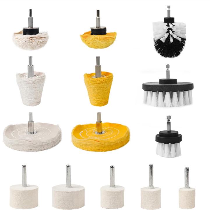6-Piece Polishing Flap Wheel and Wax Set for Metal Grinding
