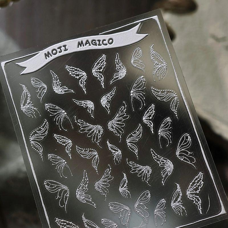 

Qiji Small Pearl Cut Out Wings Three-Dimensional Relief Nail Sticker Waterproof Nail Sticker Decorative Sticker Ornament Kx470 kx470 (three-dimensional relief)