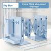 Bookstand Desktop with Retractable Bookshelf Book Storage and Storage Rack with Pen Holder Fixed Book Clip Student Foldable Vook