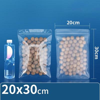 COFLYEE Frosted Flat Bottom Ziplock Food Storage Bags