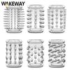 WAKEWAY 6Pcs/7Pcs Cock Ring Penis Enlarge Sleeve Lock Semen Sex Toys for Men Delay Ejaculation Cockring Sex Products Adult