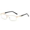 Stainless Steel Men Business Reading Glasses for Reader Mens Presbyopia Optical Eyeglasses +1.0 1.5 2.0 2.5 3.0 3.5 4.0