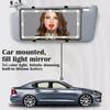 Car Sun Visor Vanity Mirror Cosmetic Mirror Rechargeable 3 Modes Makeup Mirror With Visor 60 Dimmable Clip-on Leds Light Interior Mirrors6