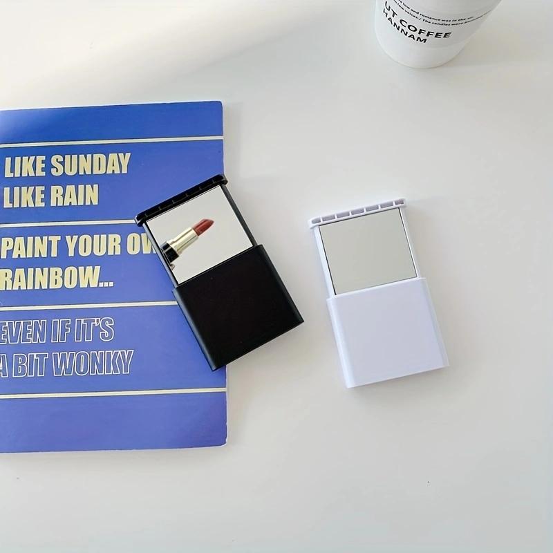 1PC Kreativer Mini-Handheld-Make-up-Spiegel Tragbarer Spiegel-Telefonständer