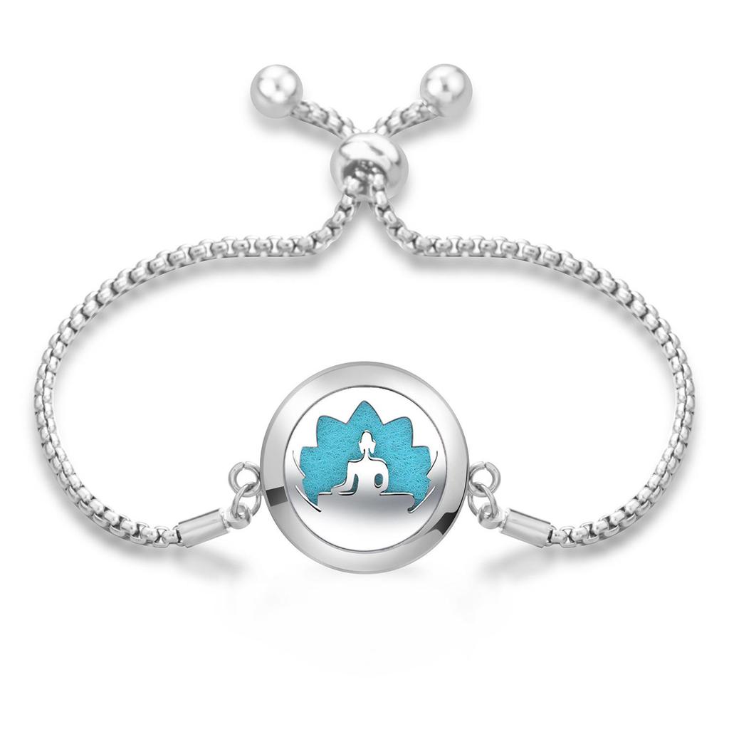 Women's Openable Titanium Steel Essential Oil Diffuser Bracelet