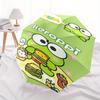Keroppi,Picnic Automatic Folding Umbrella-Simple 8-Rib Design, Bright Cartoon Pattern, Durable Iron Frame, Suitable For Travel, Outdoor, Bea