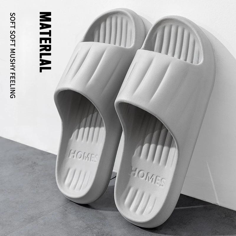 2025 Summer EVA Slippers for Women - Non-Slip Odor Resistant Thick Sole Stylish Couple Bathroom Shower Outdoor Slides