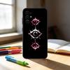 Terror Red Evil Eye Phone Case For Samsung S25,S24,S21,S22,S23,S30,Ultra,S20,Plus,Fe,Note,10,9,5G Black Cover