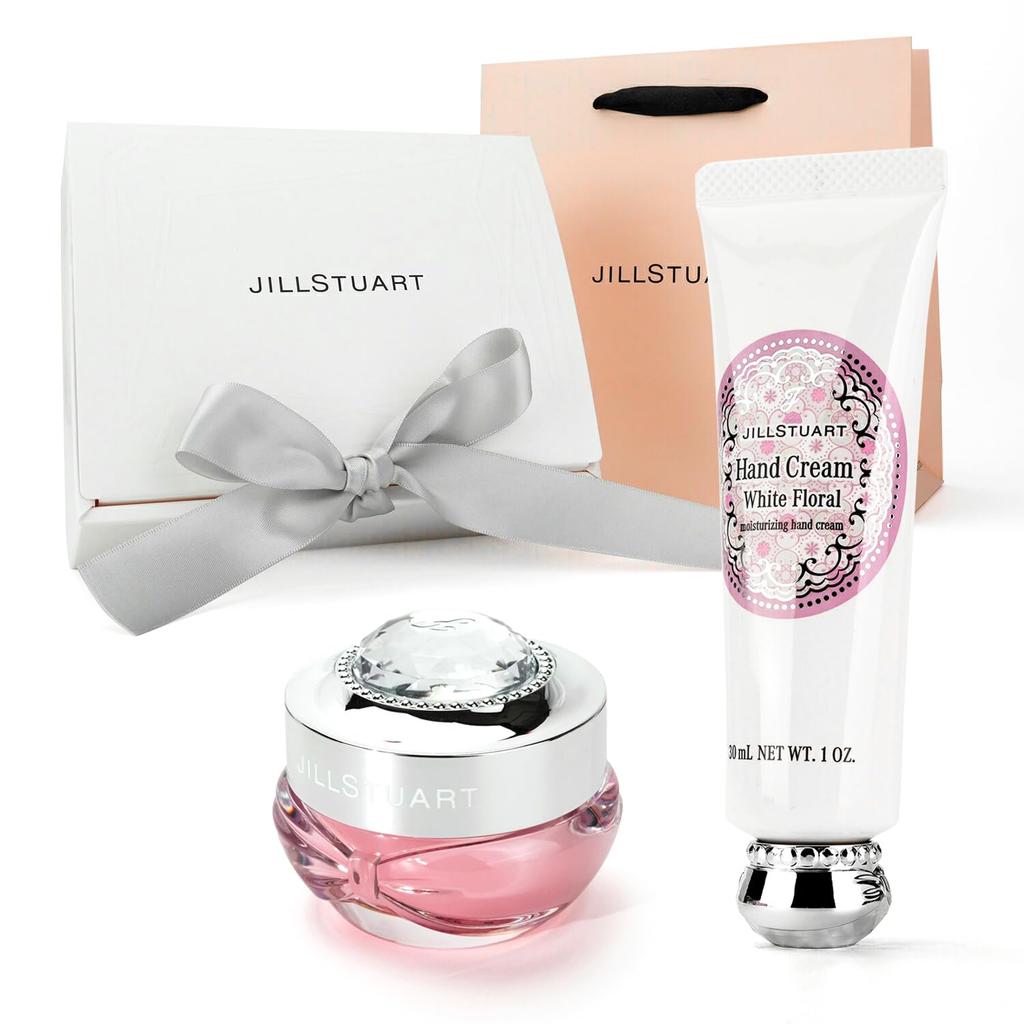 Gift JILL STUART Lip Mask Hand Cream Perfect for hand and lip this cosmetic set is perfect for or any A perfect gift for or anyone looking for a White