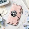 Vintage Pattern Leather Wallet Fashion Casual Portable Multi Card Slot Durable Daily Use Trendy Purse 