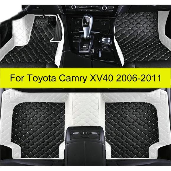 Car Floor Mats For Toyota Camry XV40 2011 2010 2009 2008 2007 2006 Auto Interior Accessories Carpet Rugs Leather Foot Pads