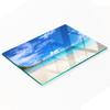 Glass Kitchen Board for Serving with Tropical Beach Graphic 80X52 Cm