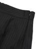Mucent Flint Stripe Half Pleated Skirt