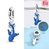 Blue Whale Dolphin Frog Pendant Animal Horse Beads Fit Bracelet Fine Gift Accessory Diy Making Jewelry Accessory