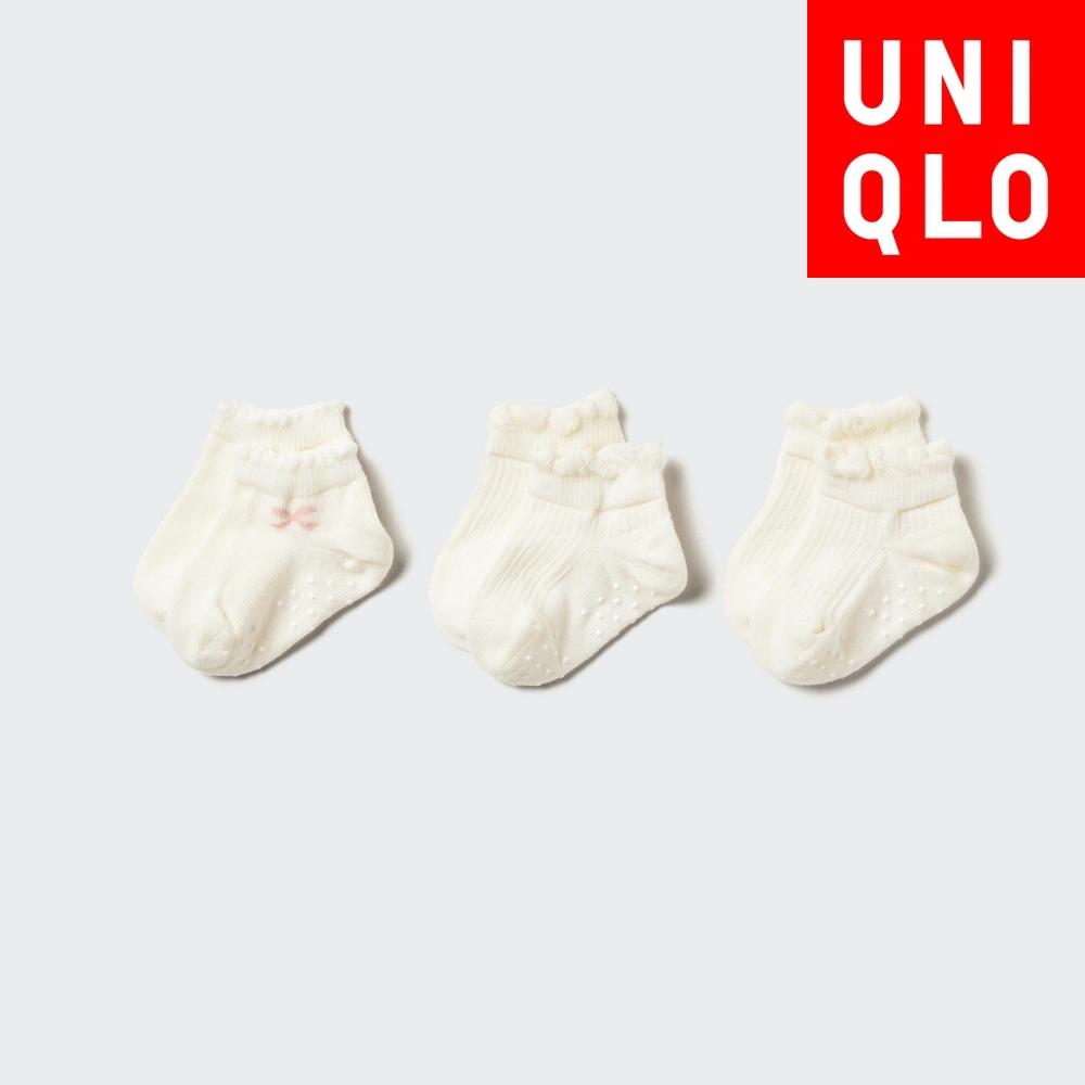 

Uniqlo ДЕТСКИЕ КОРОТКИЕ НОСКИ 3P 01 OFF WHITE/BABY 11cm