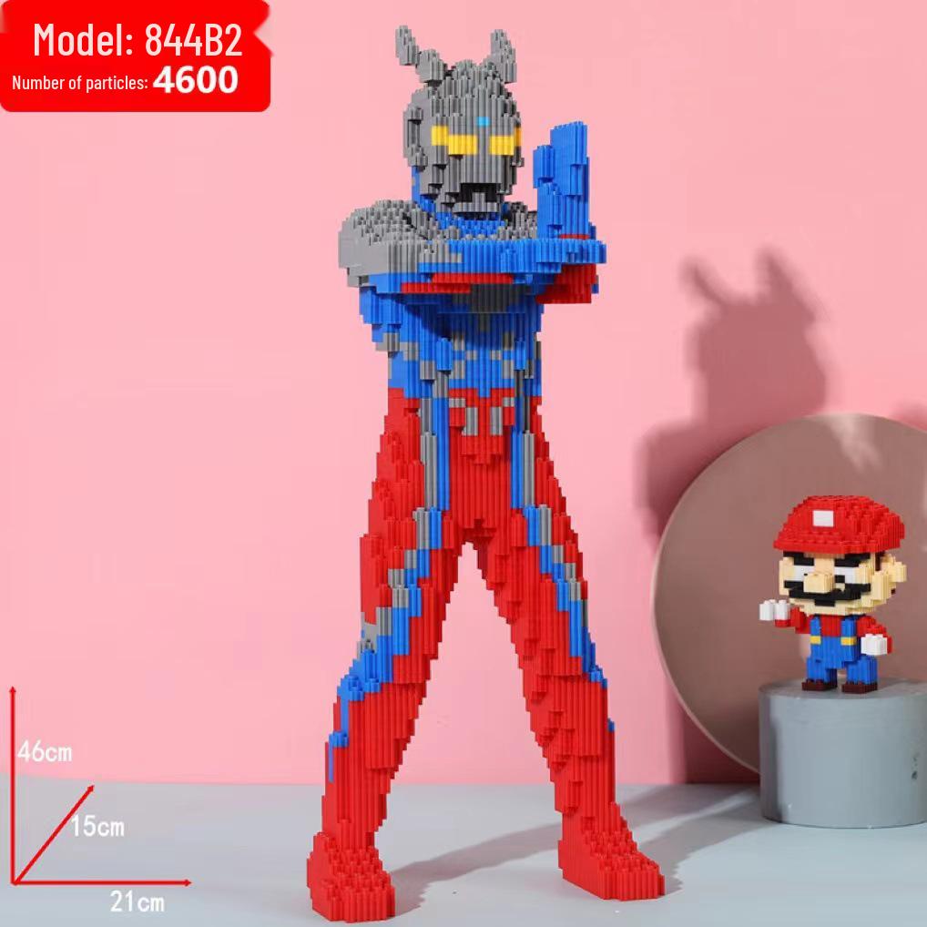 Girls' Compatible Lego: Violent Bear Building Block Series - Educational Micro-Block Interlocking Toys & Gifts