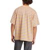 adidas Originals Stripe T-Shirt Fashion Versatile Round Neck Short Sleeve Men Tops Yellow Pink Detective-Green KB8356