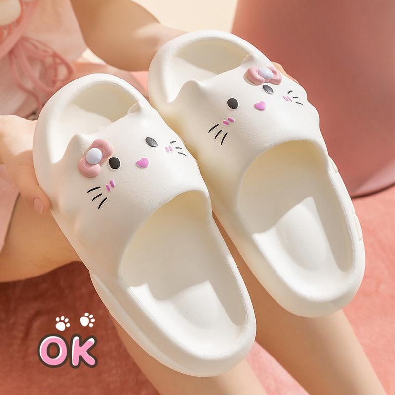 

Thick-soled Shoes, Flip-flops, and Home Anti-slip Shoes Fits 35-36 белый