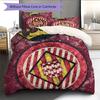 Girona FC Football Club  Pattern Bedding Quilt Set  Home Decoration  Gift (1 * duvet cover + 2 * pillowcase  without core)