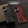 Genuine Leather Crocodile Skull Half Package Case for iQOO Neo8/Neo8Pro