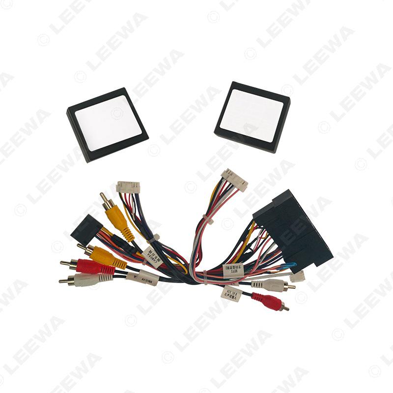 Kompatibel mit 2013-2017 Hyundai Santa Fe IX45 16P Android Navigation Stromkabel mit Canbus Protokollbox