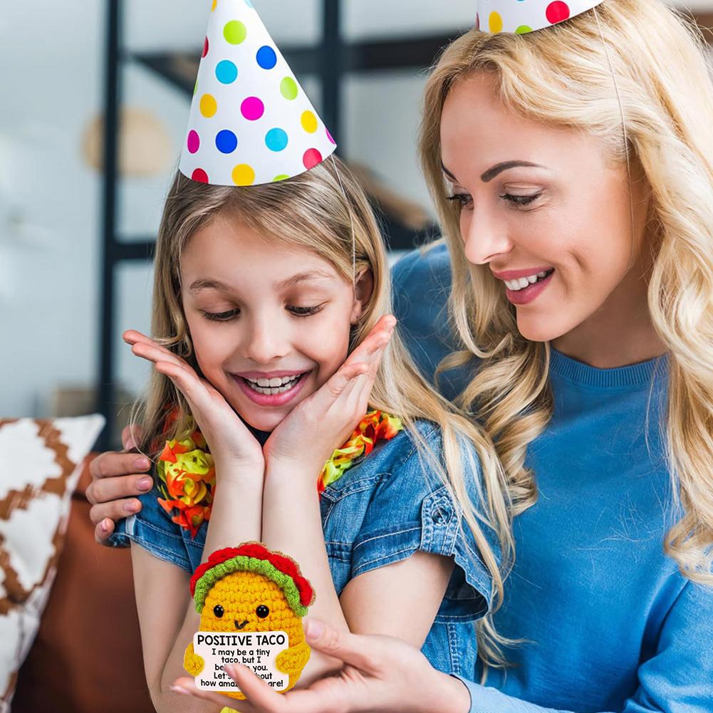 Children Gifts Taco Hook Weaving Doll Pure Handmade Cute Emotional Soothing Doll Energy Gift Va T4J7