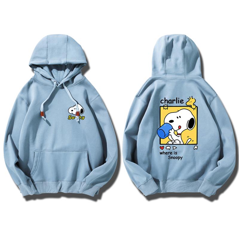 Snoopy Cartoon Damen Kapuzensweatshirt Paar Outfit Neu I Sportjacke Damen Kapuzenpullover Sweatshirt Trend