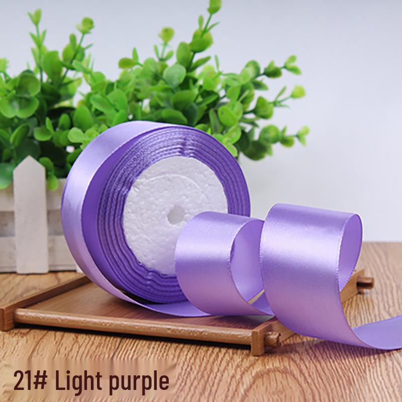 4cm Solid Color Satin Ribbon for Floral Art and Gift Packaging