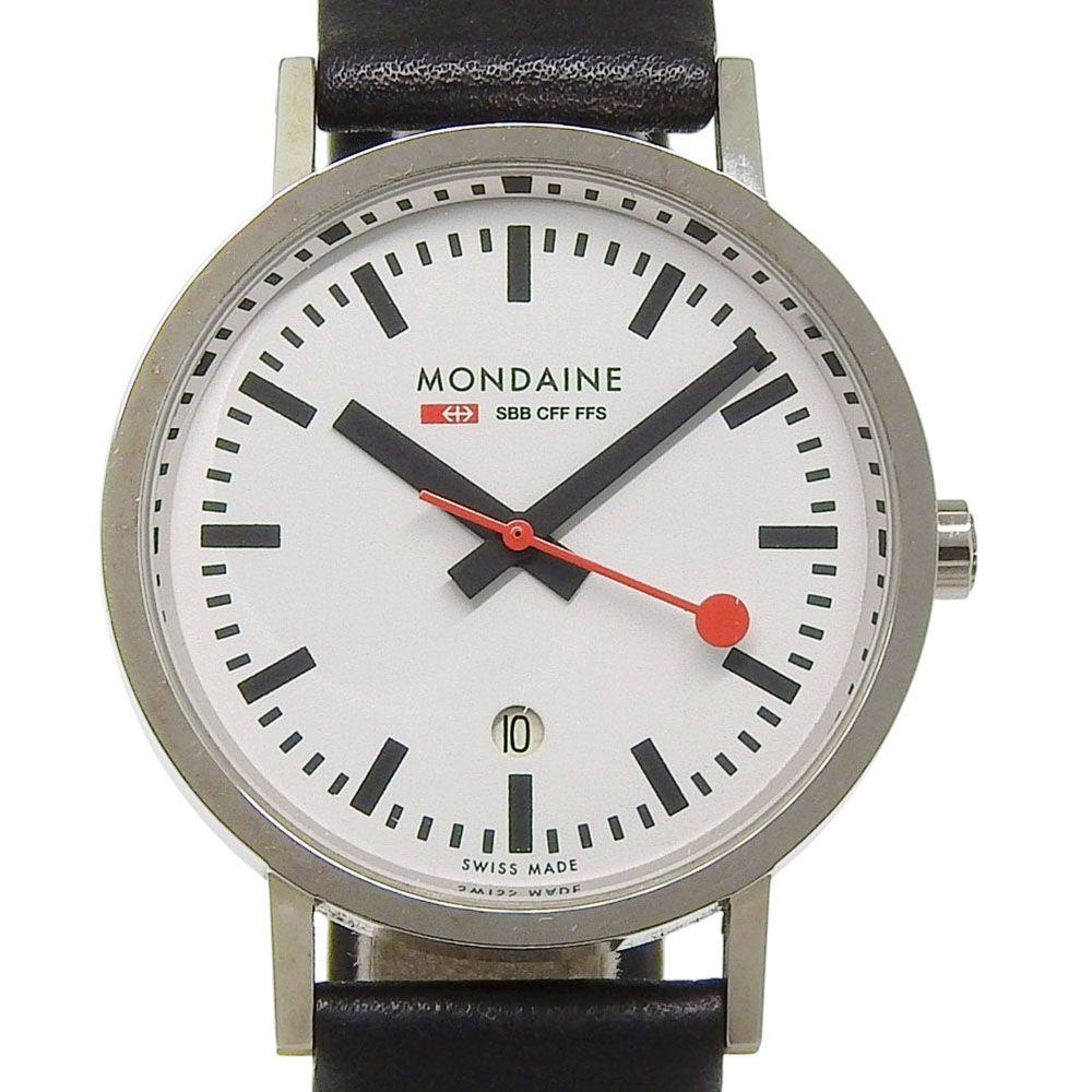 Used [MONDAINE] Mondaine A463.30007.11SBB Stainless Steel Silver Quartz Analog Display Ladies White Dial Watch