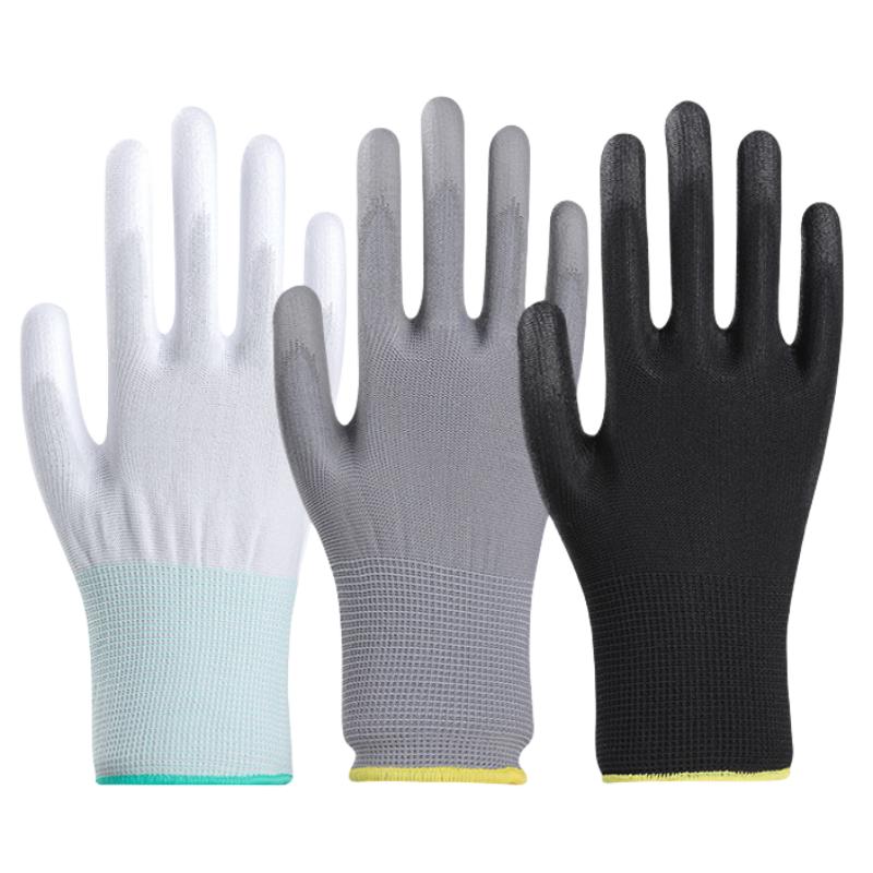 1Pair Antistatic Gloves Anti Static ESD Electronic Working Gloves PU Coated Palm Garden Electronic Work Protector Gloves
