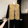 Tang Lady New Chinese Style Velvet 3-Piece Set for Moms