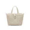 Daks Ivory Mesh Twisted Detail Point Tote Bag Dcba6e189iv