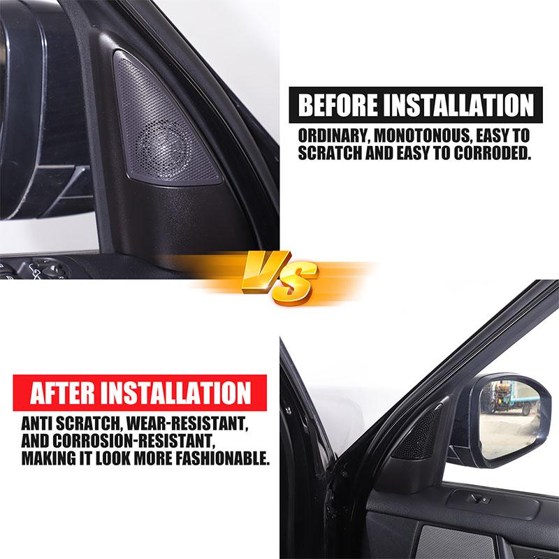 For Land Rover Discovery 4 LR4 2010-2016 Stainless Steel Car A Column Horn Decoration Cover Trim Sticker Car Accessories