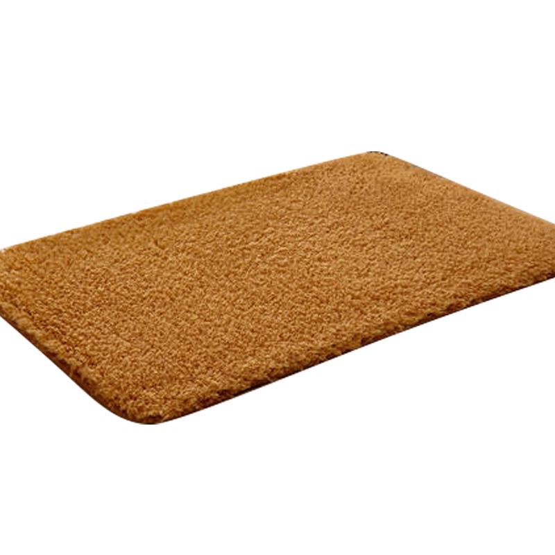 Tapis uni style européen en laine d'agneau pour salon, salle de bain et chambre à coucher