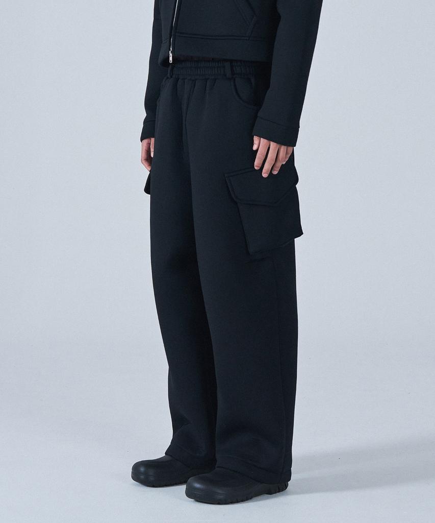 PROJECT3 Neoprene Wide Sweatpants [Black]_Wd2902