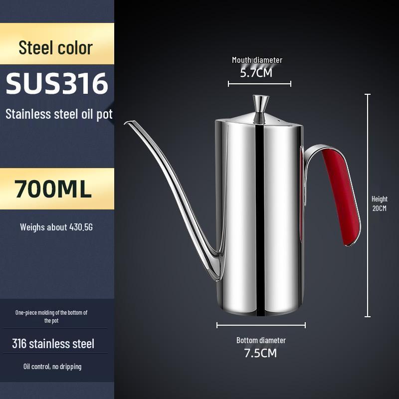 304 Stainless Steel Multi-Purpose Oil and Spice Bottle for Kitchen