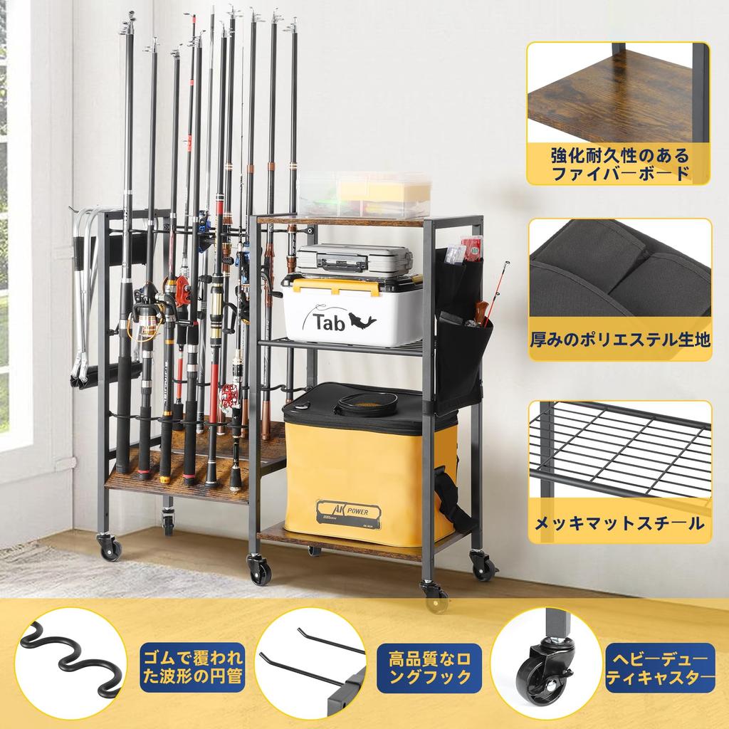 Rod Fishing Rod Large Capacity Fishing Rod Special Rack for Fishing Fishing Rod Holder That Can Store 12 Fishing with Assembly for Both Outdoor and