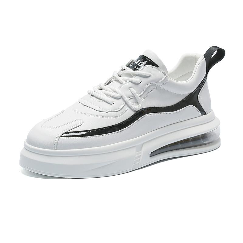 

Мужская обувь, новые туфли на воздушной подушке, мужская двухцветная мода на процесс сращивания, универсальная мужская обувь, подчеркивающая белые туфли 42