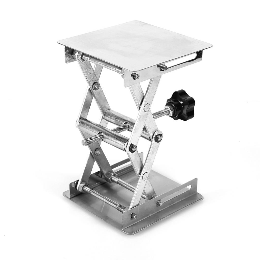100X100mm Lab Lift Lifting Platforms Stand Rack Scissor Stainless Steel