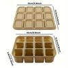 2PCS [1 Mold+1 Lid] 12 Grid Covered Ice Cube Mold, Flexible Mold, Suitable for Ice Cube Making, Ice Cream Making, Reusable